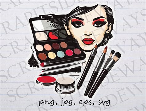 Makeup Artist Clipart Vector Graphic Svg Png  Eps Logo T Shirt