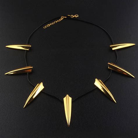 Sale Black Panther Gold Necklace In Stock