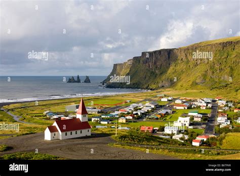 Vik Village Iceland Stock Photo Royalty Free Image 21437467 Alamy