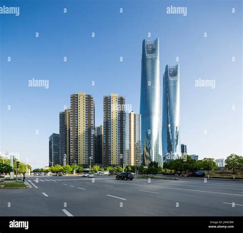 Architectural Landscape Of Nanchang Cityjiangxi Provincechina Stock