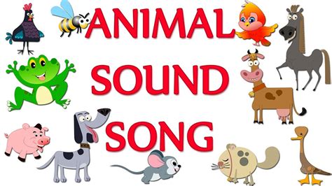 Animal Sound Song Kids Tv Nursery Rhymes For Toddlers Animal Videos