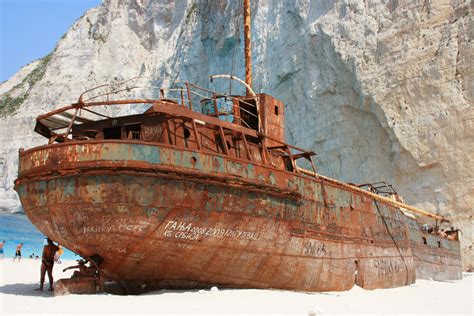 Navagio Beach Zakynthos Island Greece Unusual Places