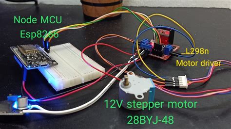 How To Control Stepper Motor With Node Mcu Using L298n Motor Driver