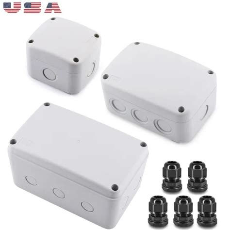 Waterproof Junction Box Large Small Abs Plastic Enclosure Project Case White Diy 11 97 Picclick