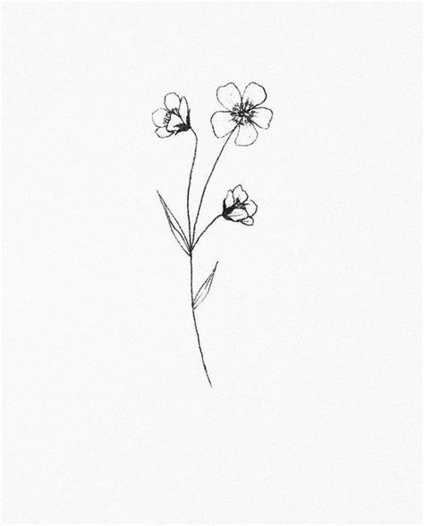 30 Ways To Draw Flowers In 2020 Wildflower Tattoo Small Flower
