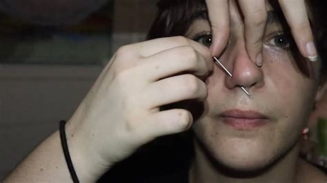 Nose Piercing At Home Youtube