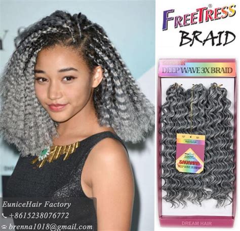 3pcspack Synthetic Braiding Hair Freetress Braids Deep Wave Twist