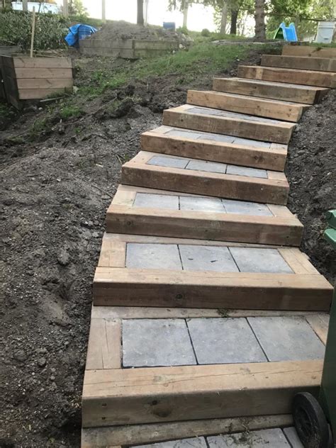 I Built Some Stairs On A Hill R Landscaping