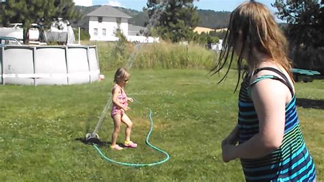 Bethany And Renae Playing In Sprinkler Youtube