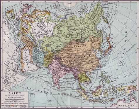 Land Asien Karte