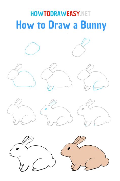 How To Draw Rabbit Easy And Step By Step Learn Drawin