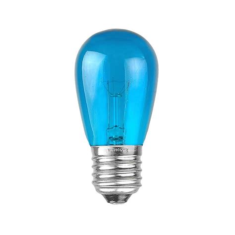 S14 Teal Bulbs 11 Watt E26 Base Novelty Lights Inc