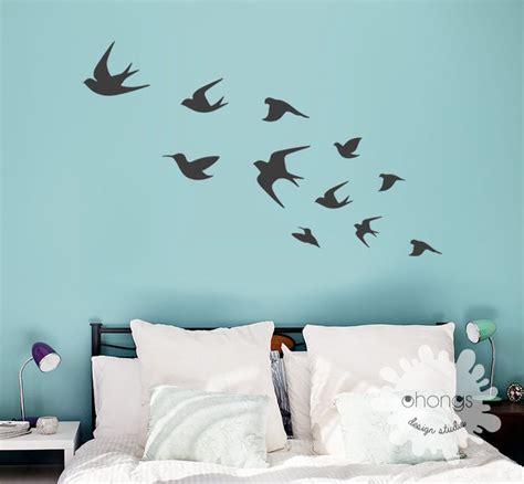 Wall Stickers Birds Bird Wall Decals Room Wall Decals Vinyl Wall Art