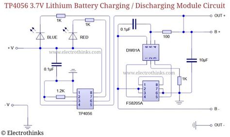 Battery Charging And Discharging Circuit Diagram