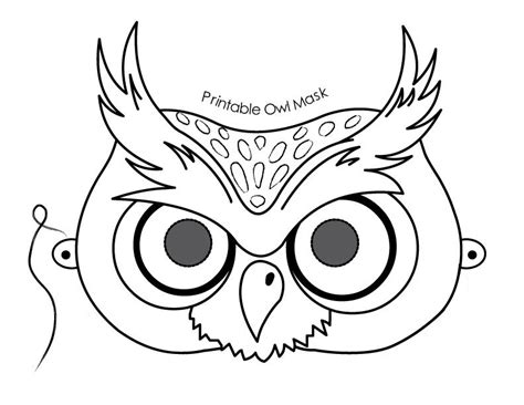 7 Best Images Of Owl Mask Printable Template Printable Owl Mask Free