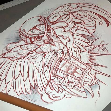 Pin By Otzi On Neo Traditional Tattoo Owl Tattoo Drawings Owl Tattoo