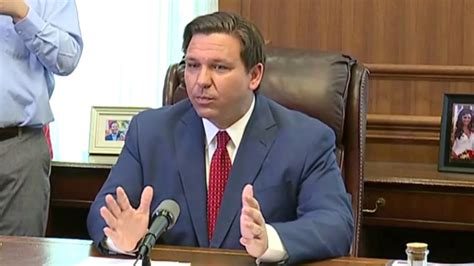 Gov Ron Desantis Issues Florida Wide Stay At Home Order Youtube