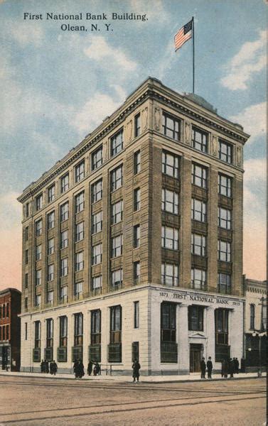 First National Bank Building Olean Ny Postcard