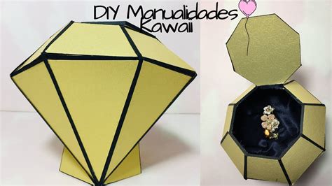 Joyero En Forma De Diamante 💎 Diy Manualidades Kawaii🌺diamond Jewelry