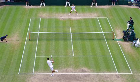 Official account of the championships, wimbledon. Wimbledon grass court after a tournament's worth of play ...