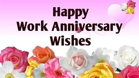 65 Work Anniversary Wishes Images Simple Resume