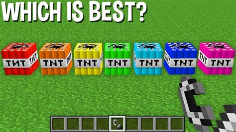 🍎which Tnt Of Rainbow Colors Is The Best In Minecraft New 7 Tnt