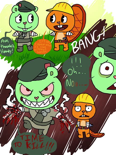 Happy Tree Friends Who Needs Hands By Artsygumi On Deviantart