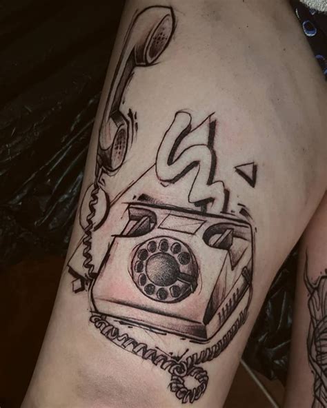 30 Pretty Telephone Tattoos To Inspire You Style Vp Page 16