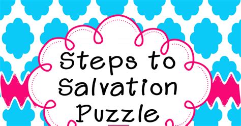 5 Salvation Puzzlepdf Sunday School Crafts For Kids Sunday School
