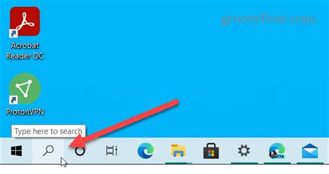 How To Remove The Windows 10 Search Box From The Taskbar Groovypost