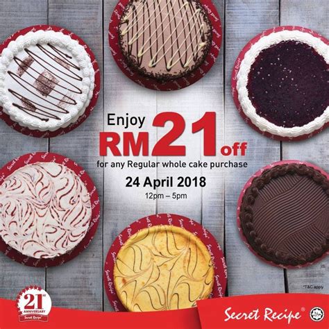 Contact us at +60162554541 if you need further assistance and we are more than happy to assist you! Secret Recipe Regular Whole Cake Promotion | LoopMe Malaysia