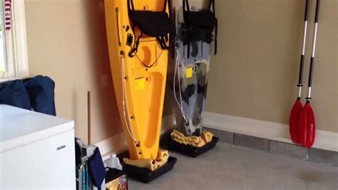 Upright Kayak Storage In Garage Great Solution Garage Diy Kayak