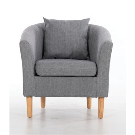 Homepop chunky textured accent chair. York Fabric Tub Armchair | Dark Grey - Chairs Warehouse