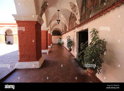 Interiors Of The Saint Catherine Monastery In Arequipa Stock Photo Alamy