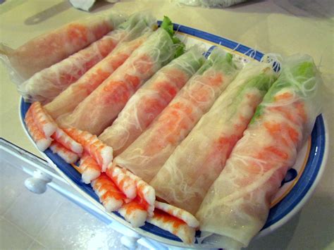 Spring rolls are a large variety of filled, rolled appetizers or dim sum found in east asian, southeast asian cuisine. The Grey Area Mom: Recipe - Vietnamese Spring Rolls with ...