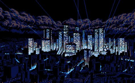 8 Bit City Cyberpunk Atmosphere Pinterest