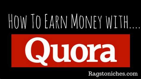 We did not find results for: How To: Earn Money Online With Quora! - RAGS TO NICHE$