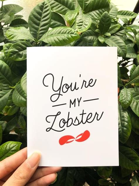 Friends Tv Show Card Youre My Lobster Cute Funny Etsy Canada