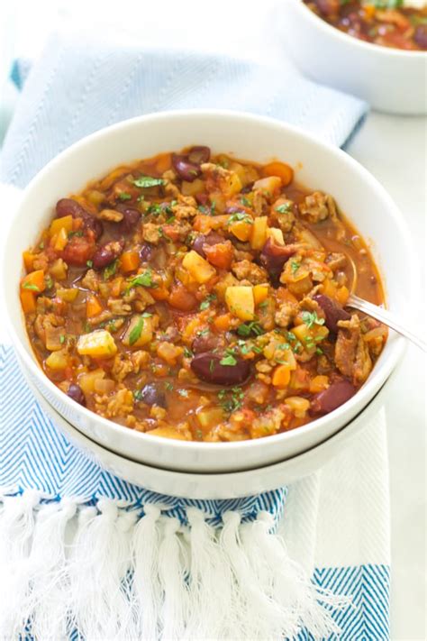 Extra Lean Turkey Chili With Carrots Turnips