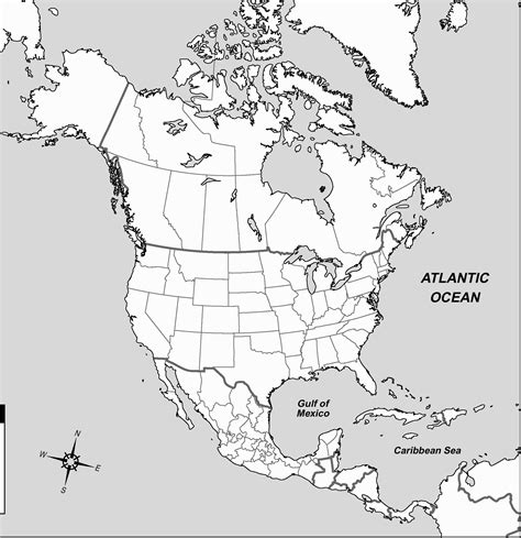 Blank Us And Canada Map Printable Printable Maps