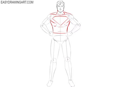 How To Draw A Superhero Easy Drawing Art
