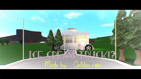 Speed Build Of A Ice Cream Truck Bloxburg YouTube