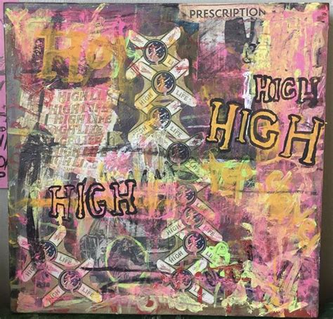 High Life For Low Life Collage Mixed Media Painting Art Art Original