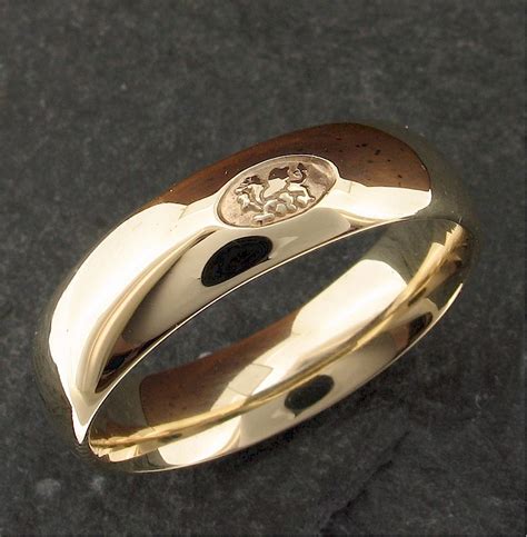 Welsh Wide Gold Wedding Ring Gretna Green Wedding Rings