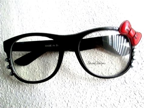 snowasian hello kitty ulzzang nerd glasses