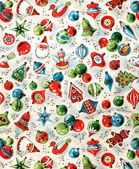 Vintage Christmas Wrapping Paper Designs