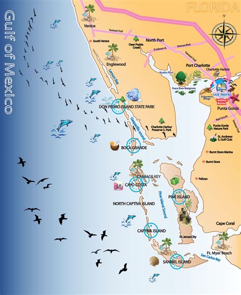 Pin On Gulf Island Tours Maps Of Florida