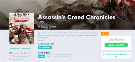 Assassin S Creed Chronicles China Gratis Para Pc Hasta El De Febrero