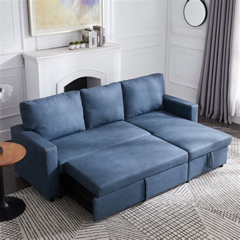 Modern Sleeper Sofa With Chaise Baci Living Room