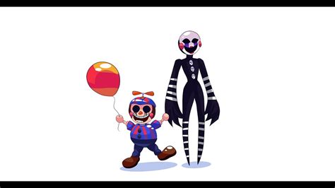 Five Nights At Freddys Speedpaint I The Puppet And Balloon Boy Youtube